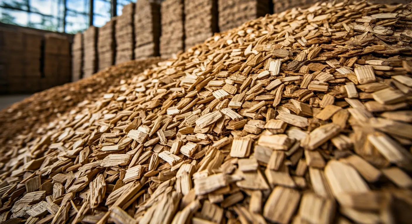 Czy w piecu na pellet można palić zrębkami? 2