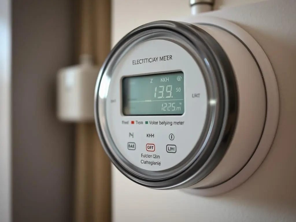 Odczyt licznika energii elektrycznej w domu jednorodzinnym