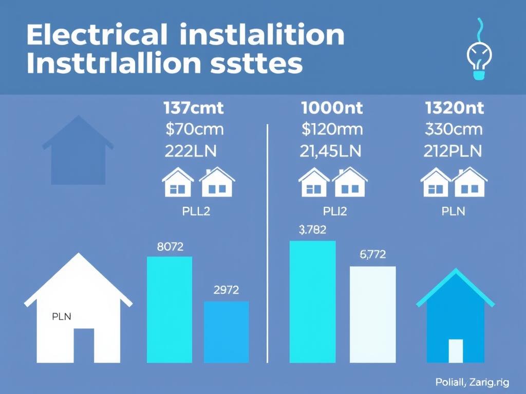 Porównanie kosztów instalacji elektrycznej w domach o różnych metrażach - koszt instalacji elektrycznej w domu 80m2