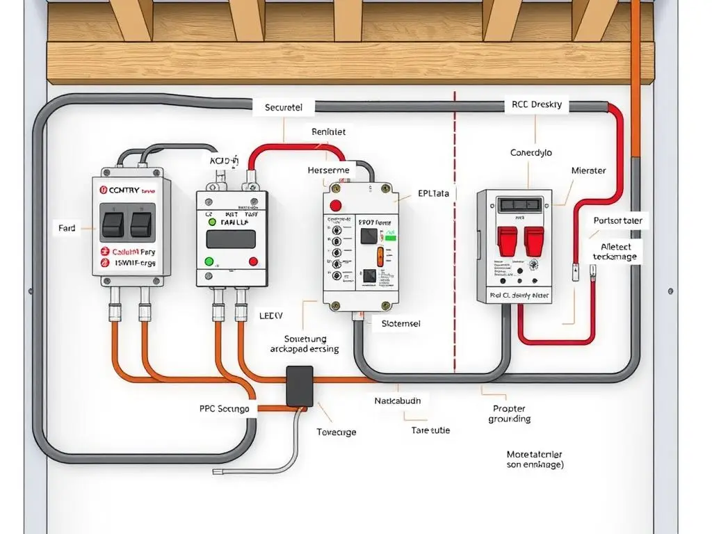 Schemat prawidłowo wykonanej instalacji elektrycznej zgodnej z normami dla domu 80m2 Schemat prawidłowo wykonanej instalacji elektrycznej zgodnej z normami dla domu 80m2