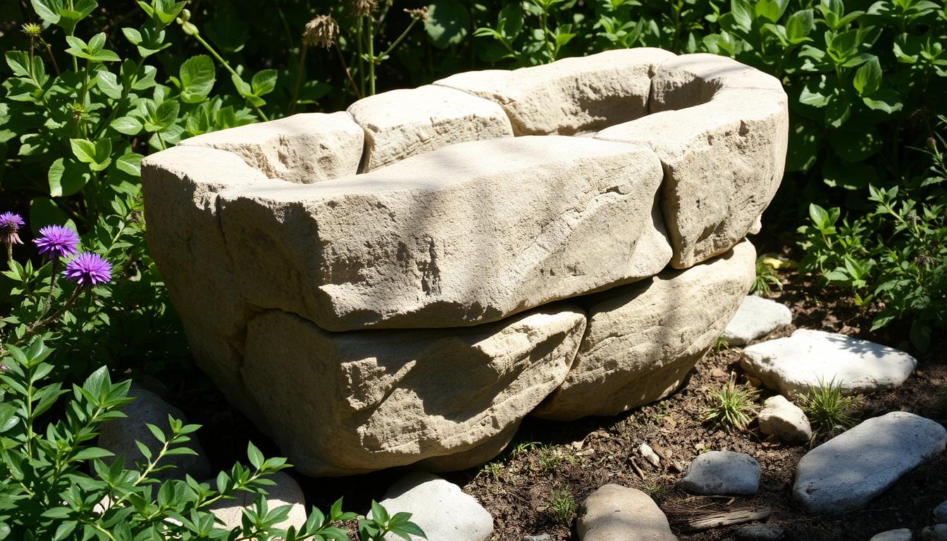 jak zrobić donicę z kamienia polnego