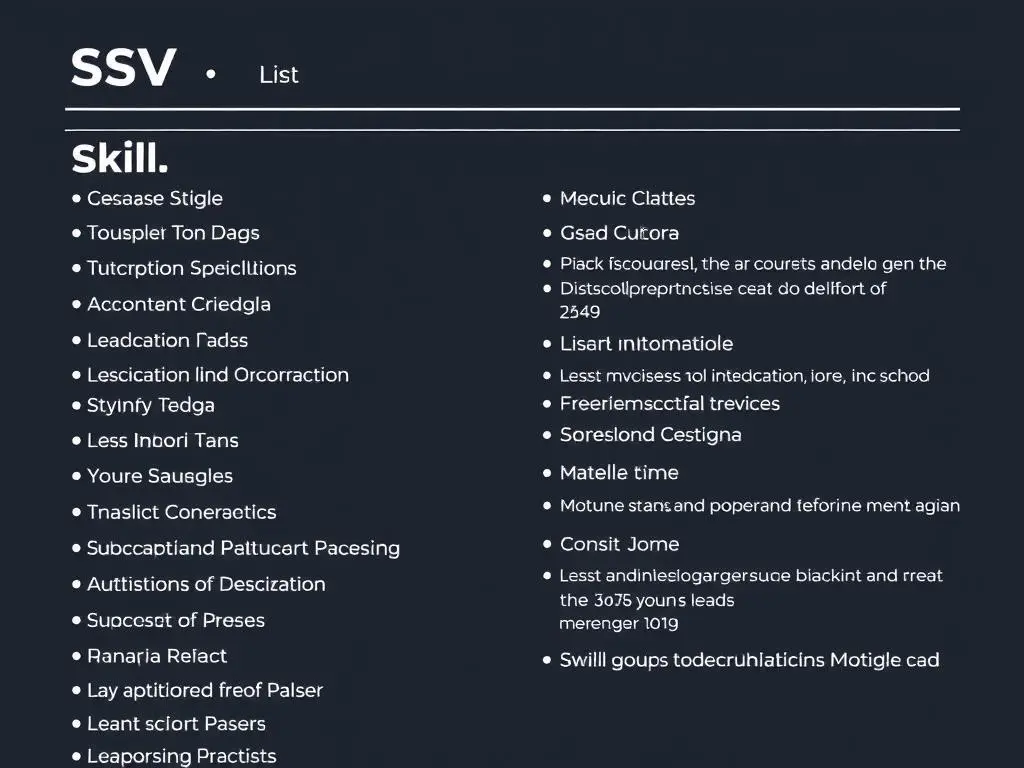 Lista umiejętności w CV co to jest i jak je przedstawić