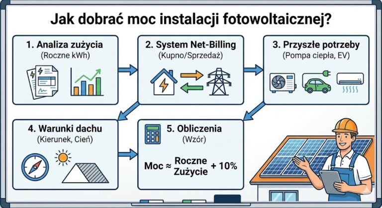 Jak dobrać moc instalacji fotowoltaicznej?